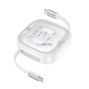 Hoco U140 Type-C - Lightning/micro USB/Type-C kábel 60W 3A PD 0.95m - fehér