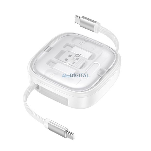 Hoco U140 Type-C - Lightning/micro USB/Type-C kábel 60W 3A PD 0.95m - fehér