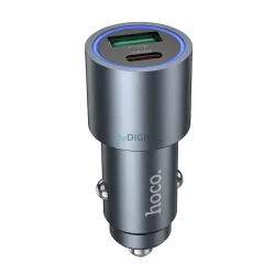 HOCO autós töltő USB-A + C típus PD QC3.0 48W Z60 fekete