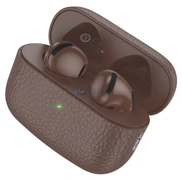 HOCO vezeték nélküli fülhallgató bluetooth TWS EQ15 barna