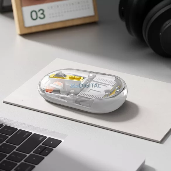 HOCO számítógépes vezeték nélküli egér dual-mode SILENT 2,4G 1600 dpi GM35 fehér