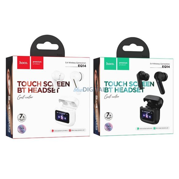 Hoco EQ14 TWS Bluetooth vezeték nélküli fülhallgató - fehér