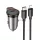 HOCO C típusú autós töltő + kábel C típusú Lightning PD QC 30W NZ16 fém szürke