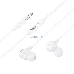   Hoco M116 vezetékes fülhallgató mikrofonnal 3.5mm jack csatlakozóval - fehér