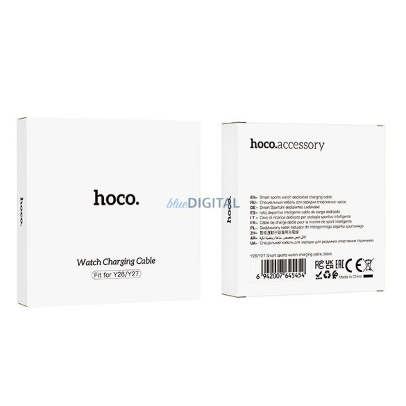 HOCO Y26 / Y27 okosóra töltőkábel 0.6m - fekete