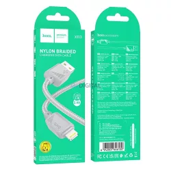 HOCO kábel USB-A - Lightning 2,4A X113 1 m szürke