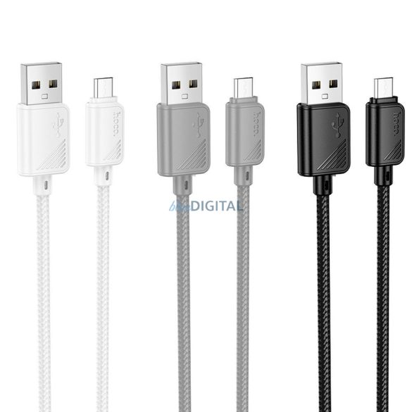 HOCO kábel USB-A - Micro USB 2,4A X113 1 m fehér