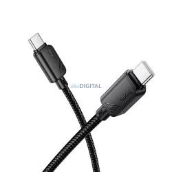   HOCO C típusú kábel C típusú C típusú kábelre 3A 60W X113 1 m fekete