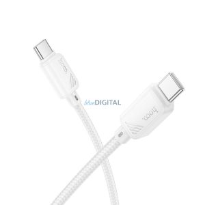 HOCO C típusú kábel C típusú C típusú kábelre 3A 60W X113 1 m fehér
