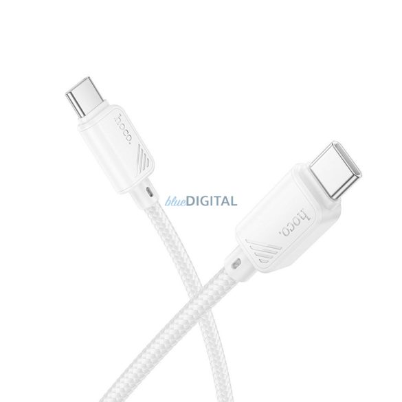 HOCO C típusú kábel C típusú C típusú kábelre 3A 60W X113 1 m fehér