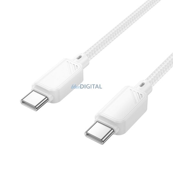 HOCO C típusú kábel C típusú C típusú kábelre 3A 60W X113 1 m fehér