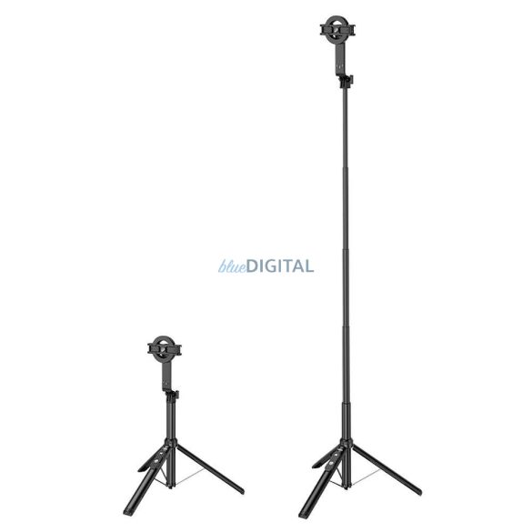 HOCO K25 mágneses szelfi bot/tripod vezeték nélküli vezérléssel - fekete