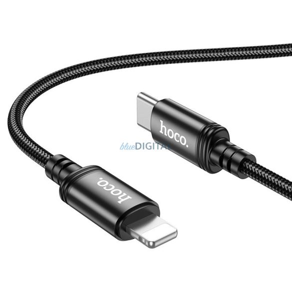 Kábel USB C Lightning Hoco PD 27W 2 m X89 fekete