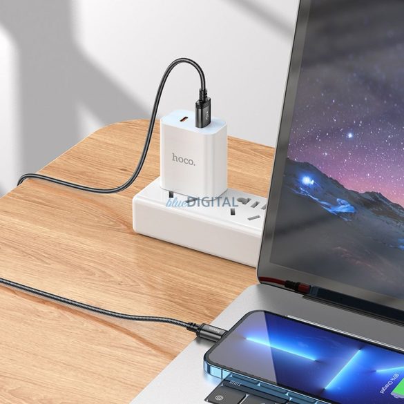 Hoco X89 USB-A - Lightning kábel 2.4A 2m - fekete