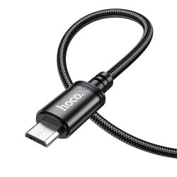 Hoco X89 USB-A - micro USB kábel 2.4A 2m - fekete
