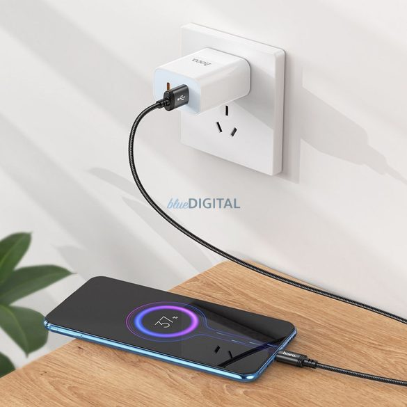 Hoco X89 USB-A - micro USB kábel 2.4A 2m - fekete