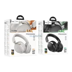   HOCO vezeték nélküli fejhallgató bluetooth ANC W53 Plus fekete