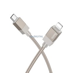   HOCO C típusú kábel Lightning PD 27W X110 1 m arany HOCO kábel C típusú kábel Lightning PD 27W X110 1 m arany