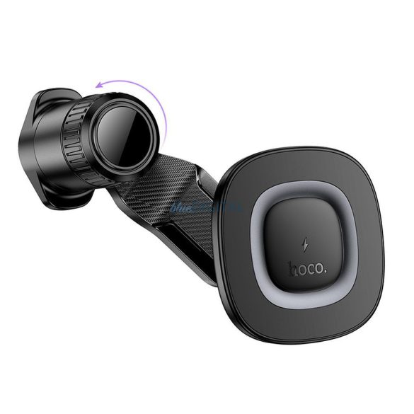 Autós telefontartó indukciós Hoco 15W légkifúvó HW30 fekete