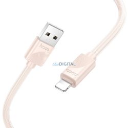 HOCO kábel USB-A - Lightning 2,4 A X114 1 m rózsaszínű