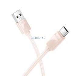 HOCO kábel USB-A - Lightning 2,4 A X114 1 m rózsaszínű