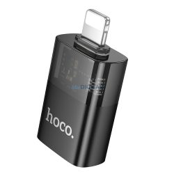 Hoco UA36 Lightning - USB-A adapter - fekete