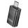 Hoco UA36B Type-C - USB-A adapter - fekete Hoco UA36B Type-C - USB-A adapter - fekete