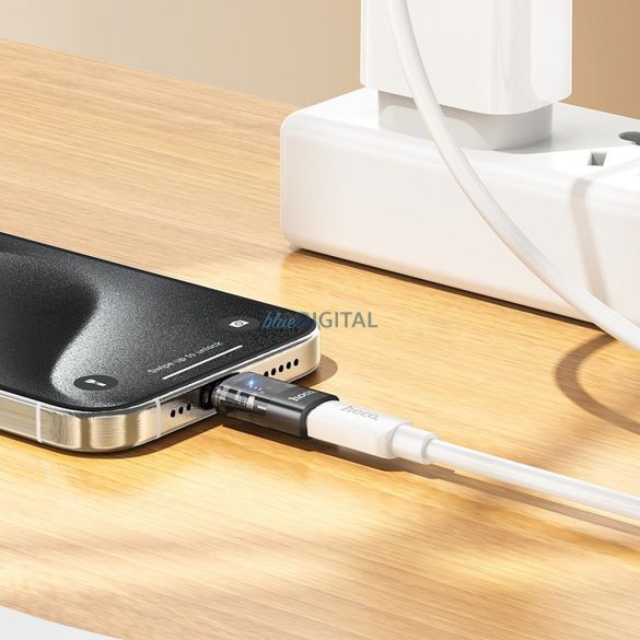 Hoco UA36D Type-C - Lightning adapter - fekete