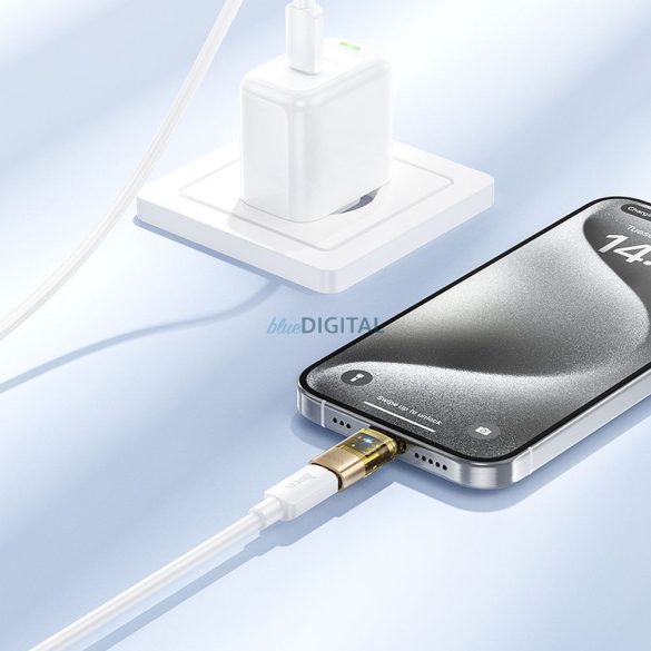 Adapter USB C Lightning Hoco UA36D átlátszó arany