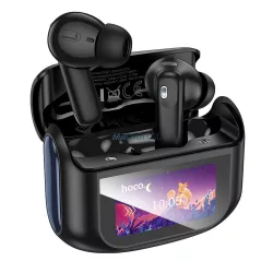   HOCO vezeték nélküli fülhallgató bluetooth érintőképernyővel TWS ANC + ENC EQ21 éjfekete éjfekete