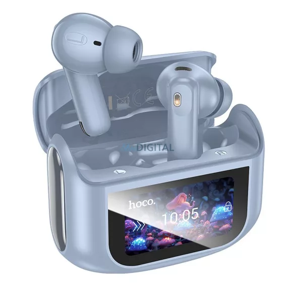 HOCO vezeték nélküli fülhallgató bluetooth érintőképernyővel TWS ANC + ENC EQ21 kék csillag