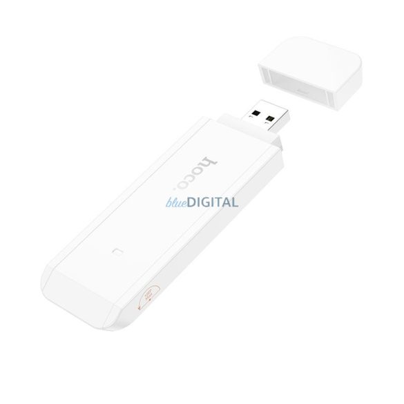 Hoco HI40 hordozható USB modem/USB stick (WiFi 6, 50/150Mbps, microsim, 4G LTE) - fehér