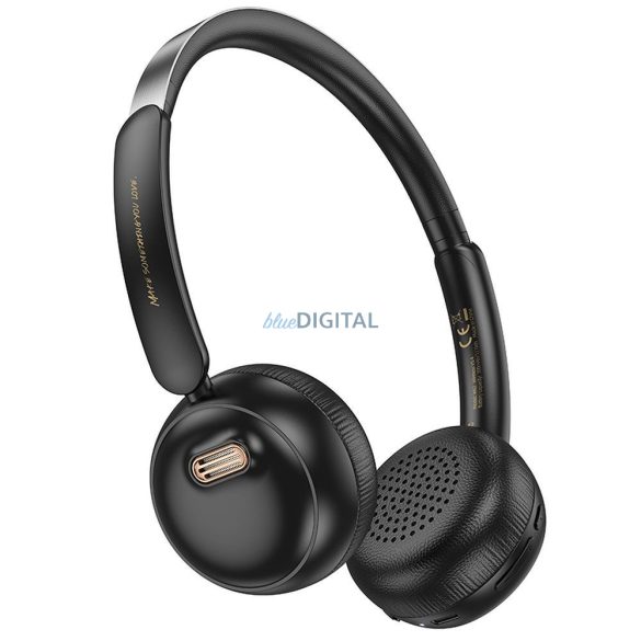 Hoco W62 Bluetooth 5.3 vezeték nélküli fejhallgató - fekete