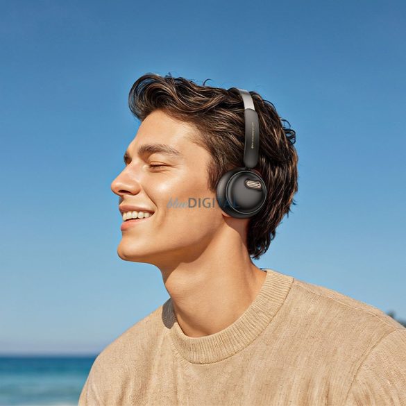 Hoco W62 Bluetooth 5.3 vezeték nélküli fejhallgató - fekete