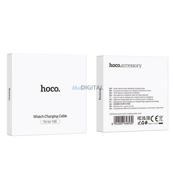 HOCO Y29 okosóra töltőkábel 0.6m - fehér