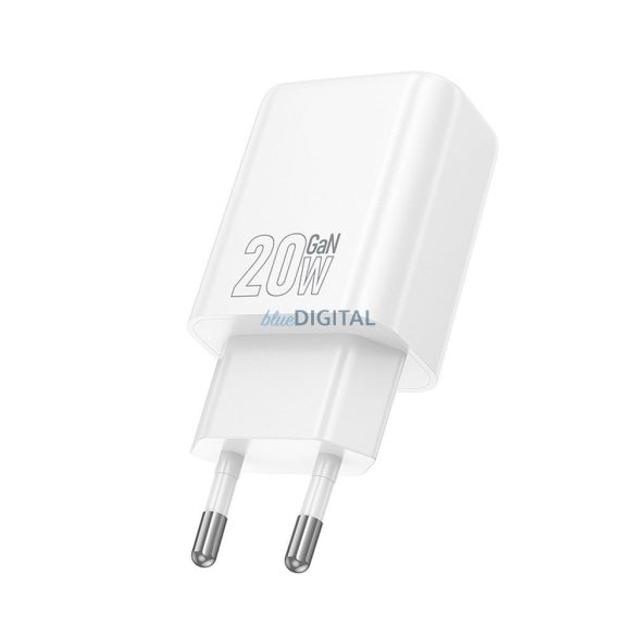 Hoco N61 hálózati töltő 1xUSB-A és 1xUSB-C csatlakozással 20W 3A PD QC3.0 - fehér