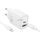 Hoco N63 hálózati töltő 1xUSB-A és 1xUSB-C csatlakozással + Type-C - Lightning kábellel 30W 3A PD QC3.0 - fehér