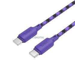   Kábel USB C-USB C Hoco 3A 60W 1 m X116 lila színárnyalatú lila