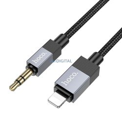   Kábel AUX Jack 3,5 mm (hím) Lightning (hím) Hoco 1 m UPA32A fekete