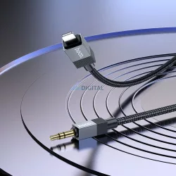  Kábel AUX Jack 3,5 mm (hím) Lightning (hím) Hoco 1 m UPA32A fekete