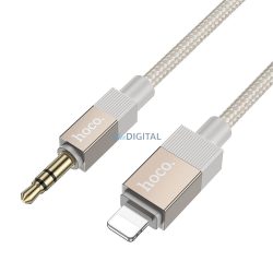  Kábel AUX Jack 3,5 mm (hím) Lightning (hím) Hoco 1 m UPA32A arany