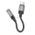 Adapter AUX USB C (férfi) 3,5 mm-es (női) jack csatlakozóra Hoco UPA32C fekete