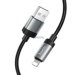 Kábel USB-A Lightning Hoco 2,4A 1 m X117 fekete