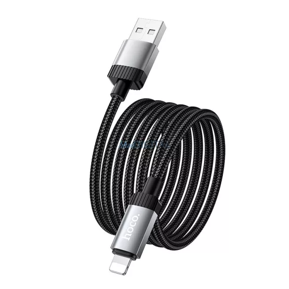 Kábel USB-A Lightning Hoco 2,4A 1 m X117 fekete