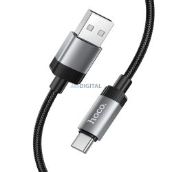 USB és USB C Hoco 3A 1 m kábel 1 m X117 fekete