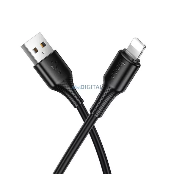 Kábel USB-A Lightning Hoco 2,4A 1 m X120 fekete