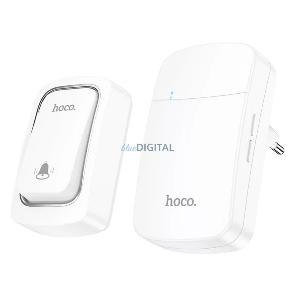 Akkumulátor-free vezeték nélküli doorbell 230V Hoco HI26 fehér