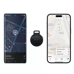   Hoco E101 nyomkövető Apple Find My és Google Find My Device kompatibilis - fekete