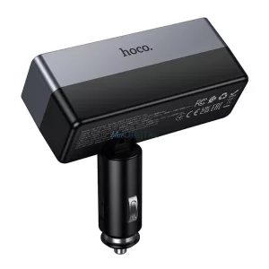Hoco Z65B autós töltő 1x USB-A + 1x USB-C + 2x szivargyújtó-aljzat PD QC3.0 max 240W/24V - fekete