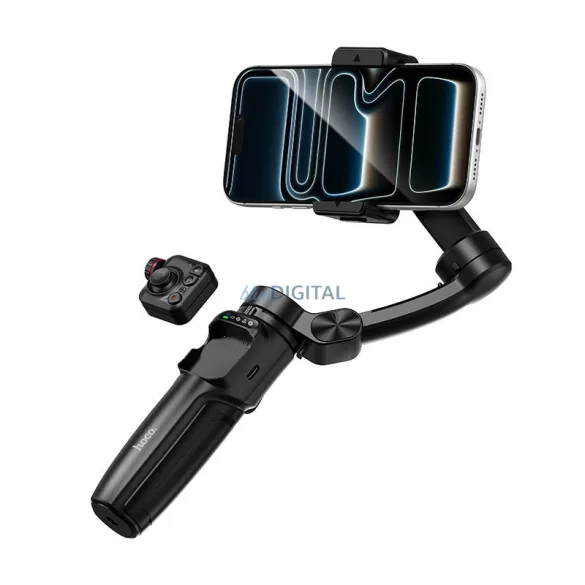 Gimbal és 3-axis stabilization és remote control Hoco K91 fekete